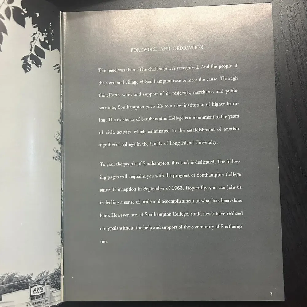 Sandpiper 1965 Southampton College of Long Island University Vol 1 Table Book